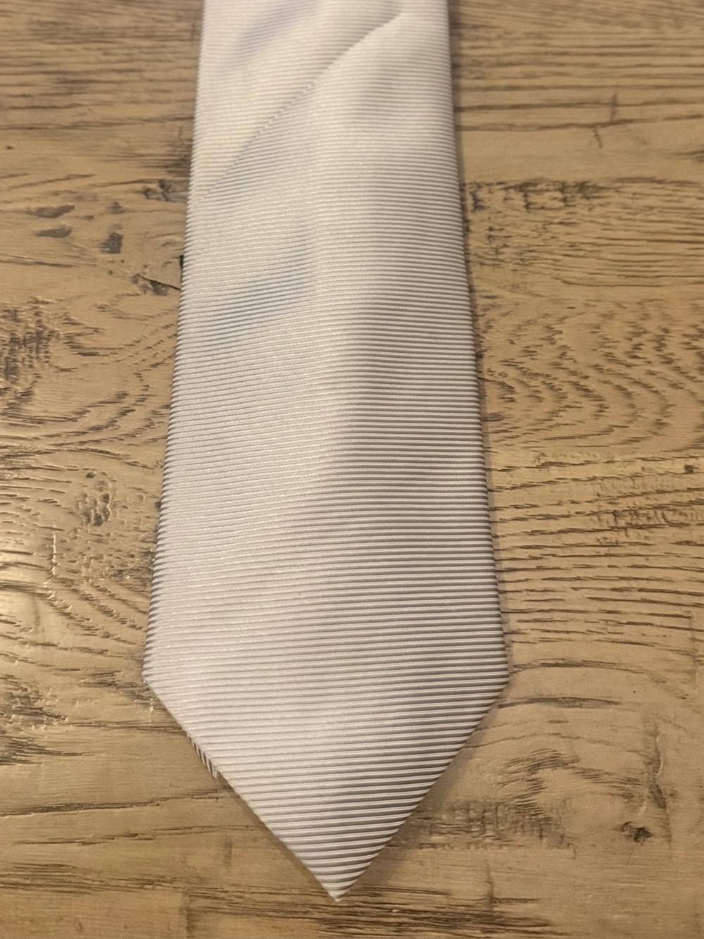 Paul Smith White Ribbed Men's Necktie
